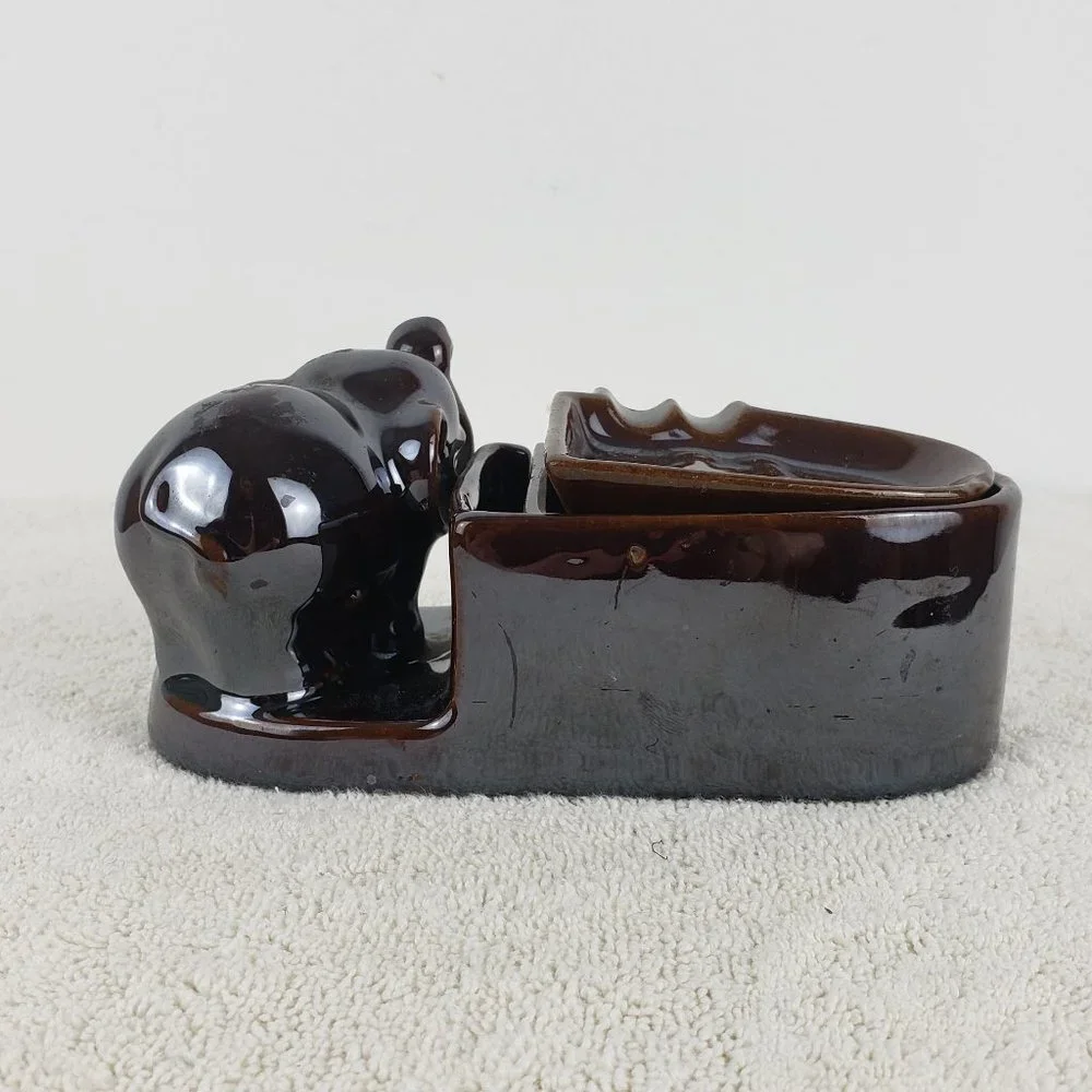 Set of Elephant Ashtrays Occupied Japan